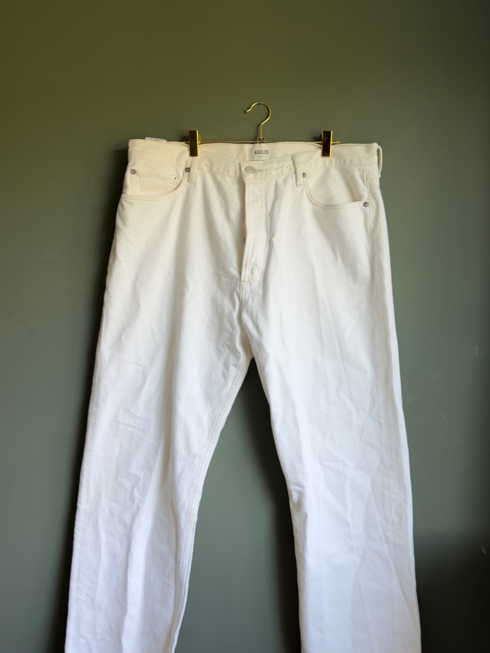 AGOLDE White Women’s Straight-Leg Jeans